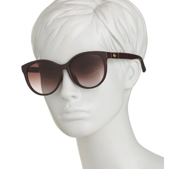 New- Authentic Gucci Brown Injection Molded Sunglasses - Picture 1 of 14